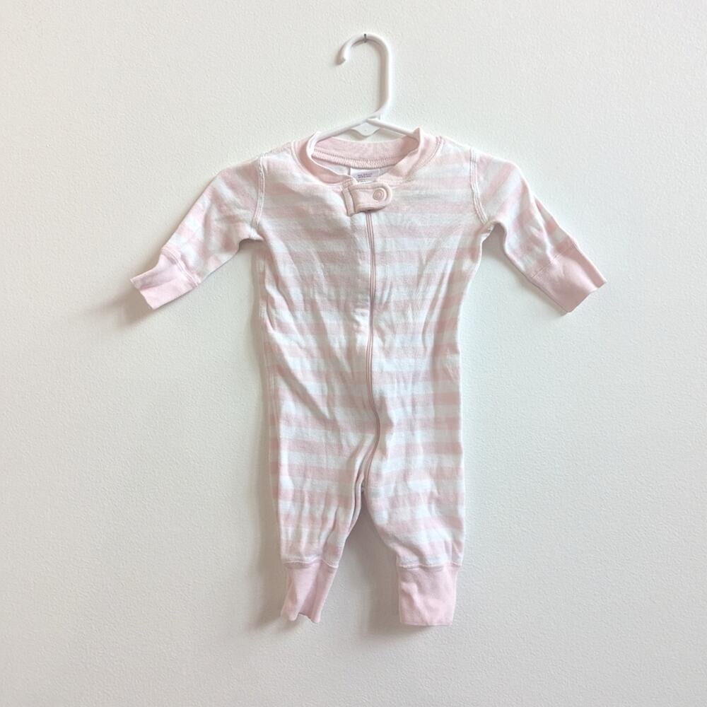 Hanna Andersson 0-6m Pink Stripe Organic Cotton